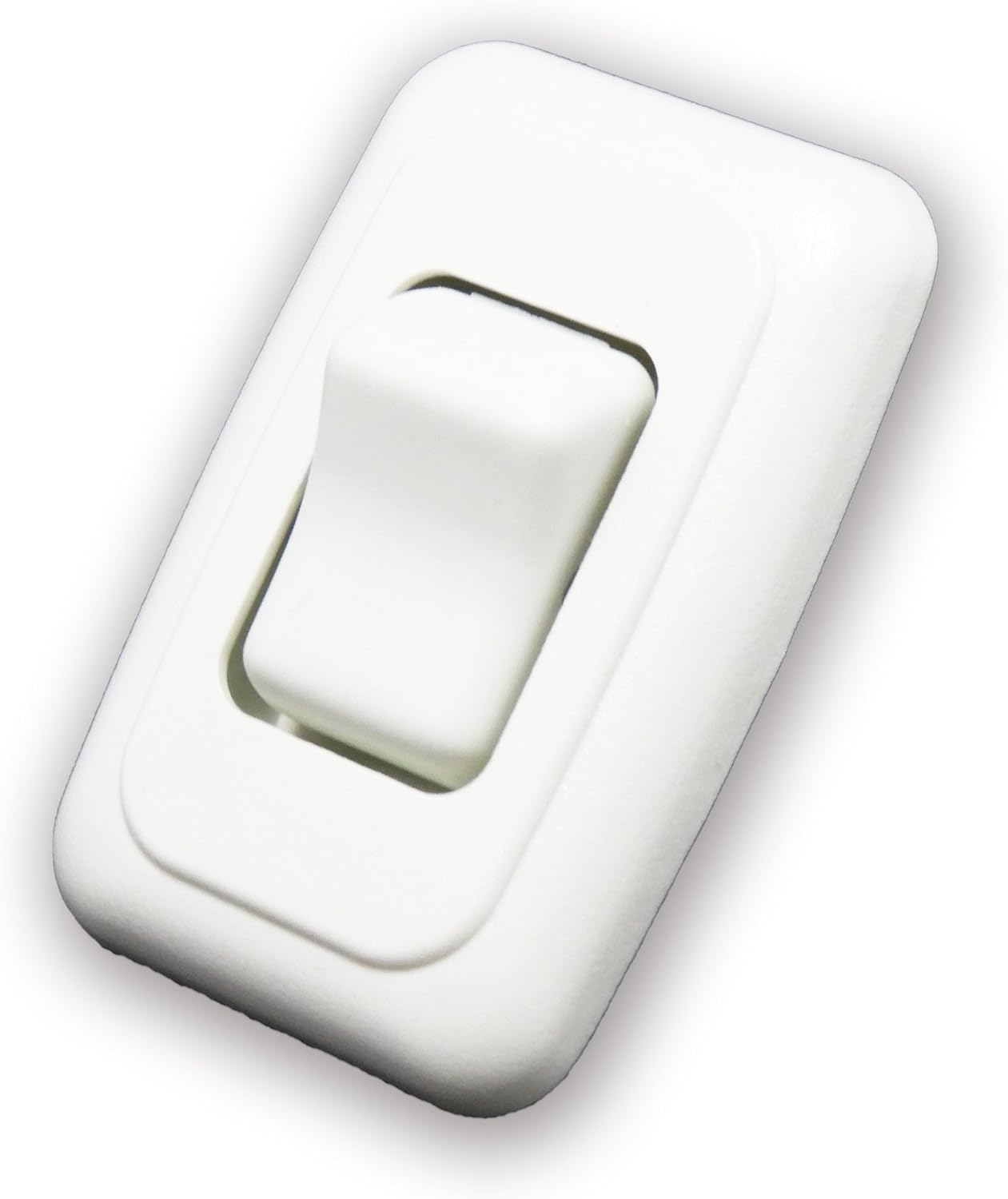 American Technology Components Single SPST On-Off Switch with Bezel, 12-Volt, for RV, Trailer, Camper (White): Automotive