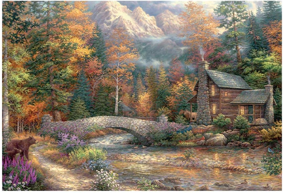 1000 Piece Jigsaw Puzzle Vintage Paintings Landscape Jigsaw Puzzles Large Puzzle Game Artwork for Kids and Adult