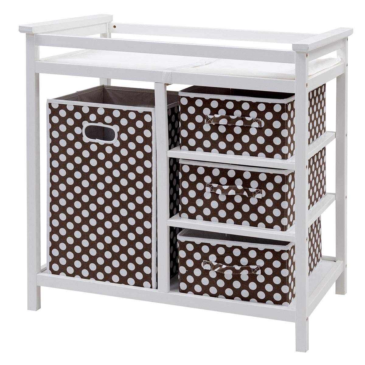 baby changing table with hamper