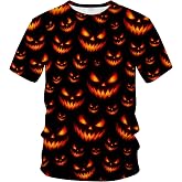Blissboy Funny Halloween Graphic T-Shirt Novelty Short Sleeve Crewneck Shirt