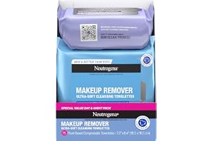 Neutrogena Day & Night Wipes, Makeup Remover Face Cleansing Towelettes & Night Calming Facial Cloths, 100% Plant Based Fibers