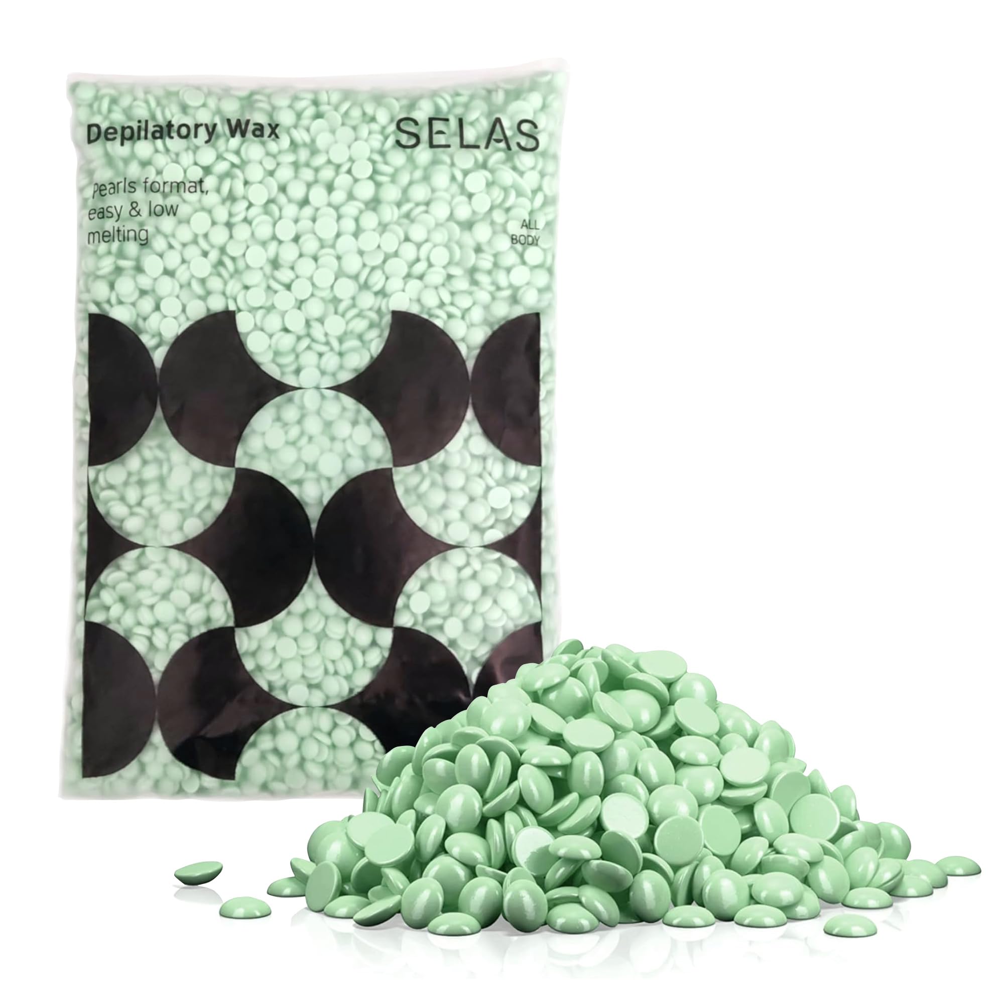 Hard Wax Beads for Hair Removal 800g | Hot Wax Beads for Face, Body & Bikini | Strip-Free Depilation for Men & Women | Delicate Areas and All Skin Types | Smooth Salon Results at Home (ALOE VERA)