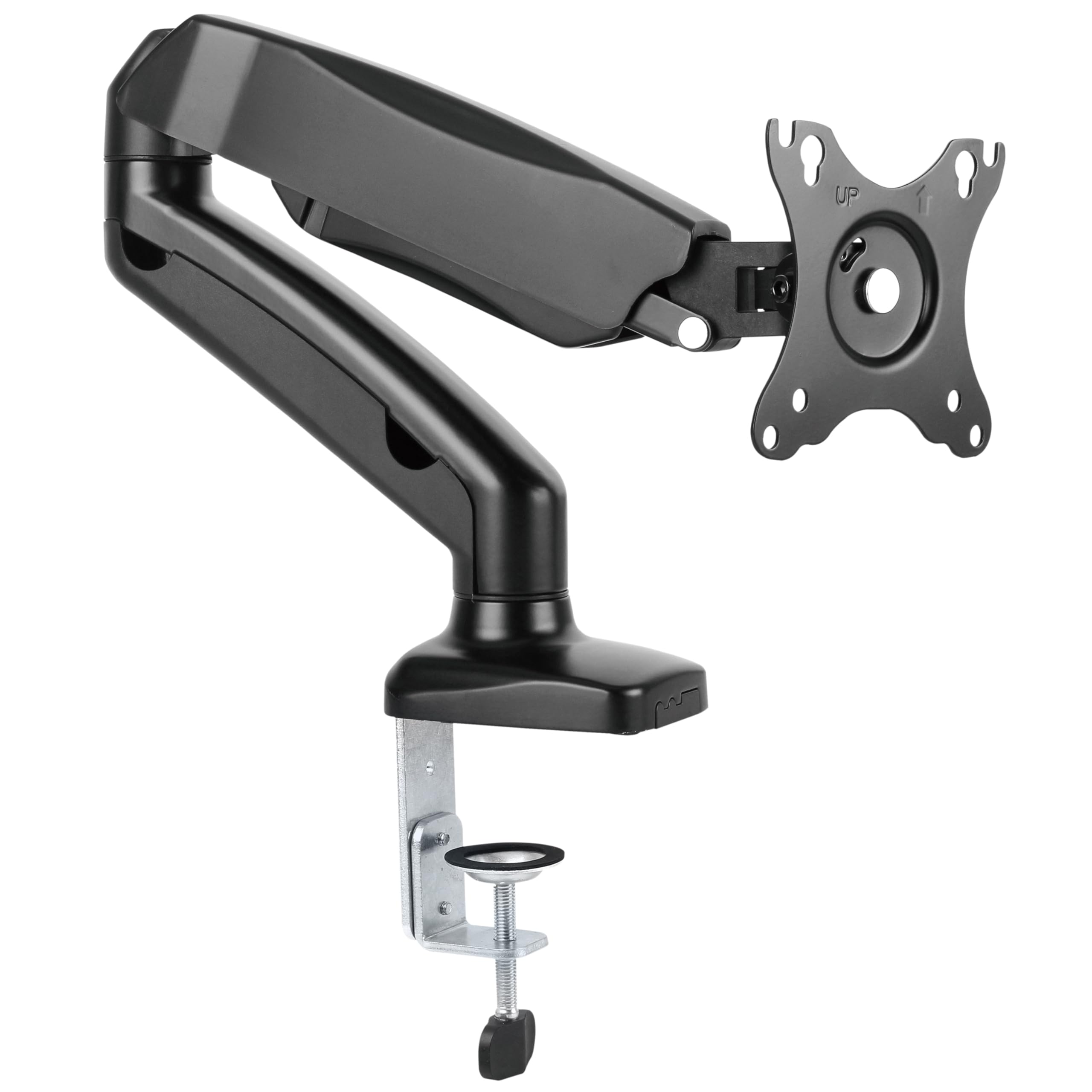RICOO Single Monitor Stand Tilt Swivel 13-27 Inch TS9311 Universal VESA 75x75 100x100 Mount also Curved Screens Computer Monitor Bracket