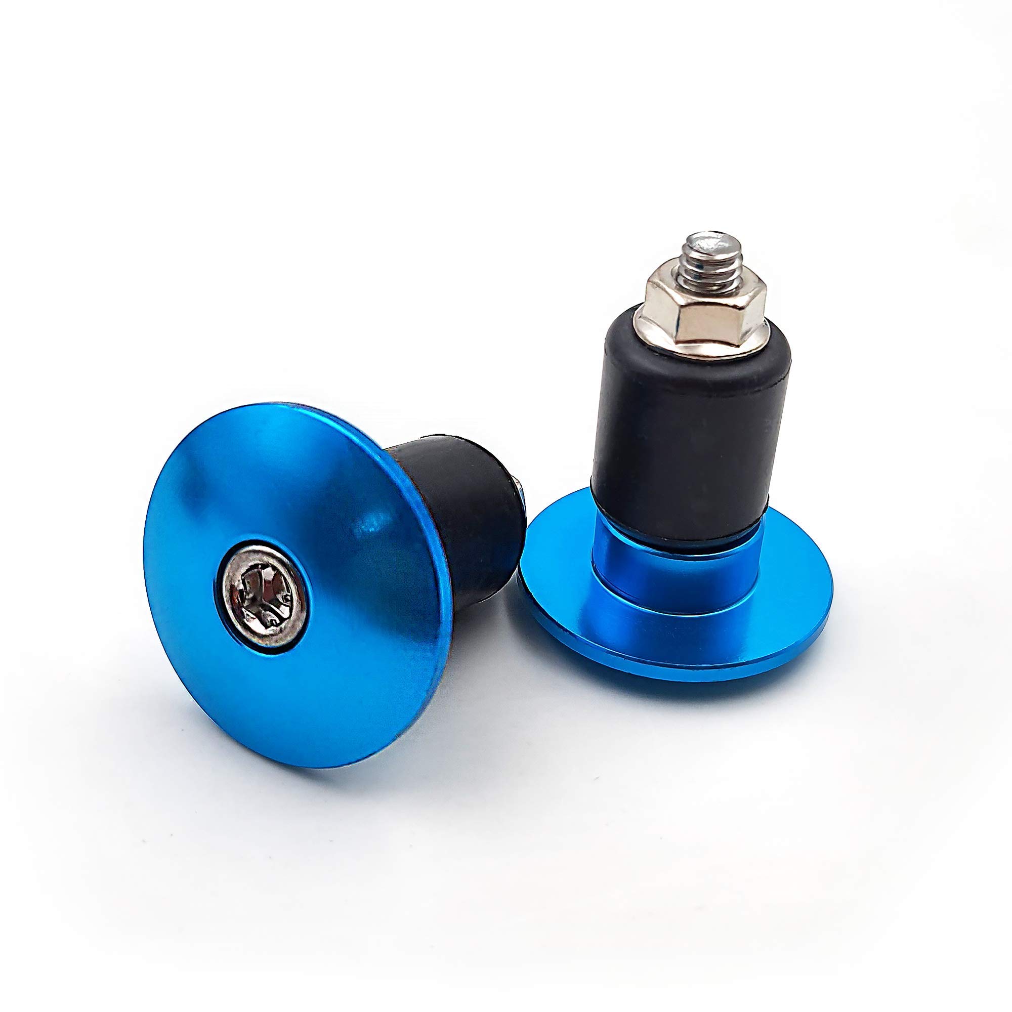 ONIPAX 2pcs Handle Bar End Plugs Grips Cap for 22mm (Black/Red/Orange/Blue/Green/Purple/Pink/Brown)