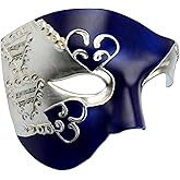 Hoshin Masquerade Mask, Half-Face Mardi Gras Decorations Venetian Masks for Mens