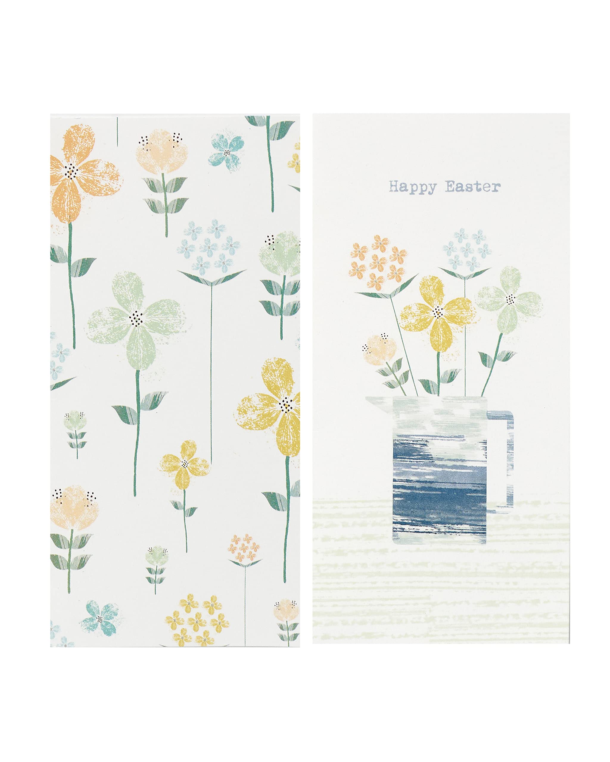 UK Greetings Multipack of 6 Easter Cards for Him/Her/Friend - 2 Floral Designs