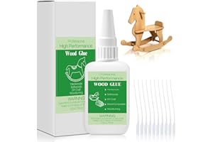 LIFEISLUCK 50g Wood Glue Clear- Heavy Duty Wood Glue for Furniture Woodworking, Strong Adhesive Waterproof Super Glue Gel for Wood Crafts