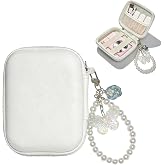 Digital Camera Case Small,Compatible with KODAK PIXPRO FZ45 FZ55 case White | canon powershot elph 360 case,CAMKORY DC403,Hard EVA Travel Carry Cute Case Bag,Hard Shell Camera Pouch with Mesh Pocket