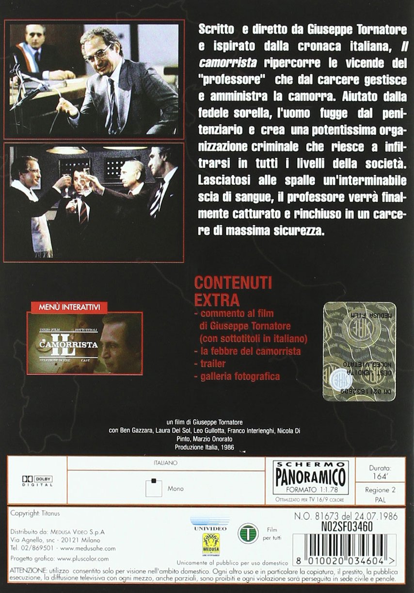 Il Camorrista Amazon It Ben Gazzara Laura Del Sol Leo Gullotta Nicola Di Pinto Lino Troisi Giuseppe Tornatore Ben Gazzara Laura Del Sol Film E Tv