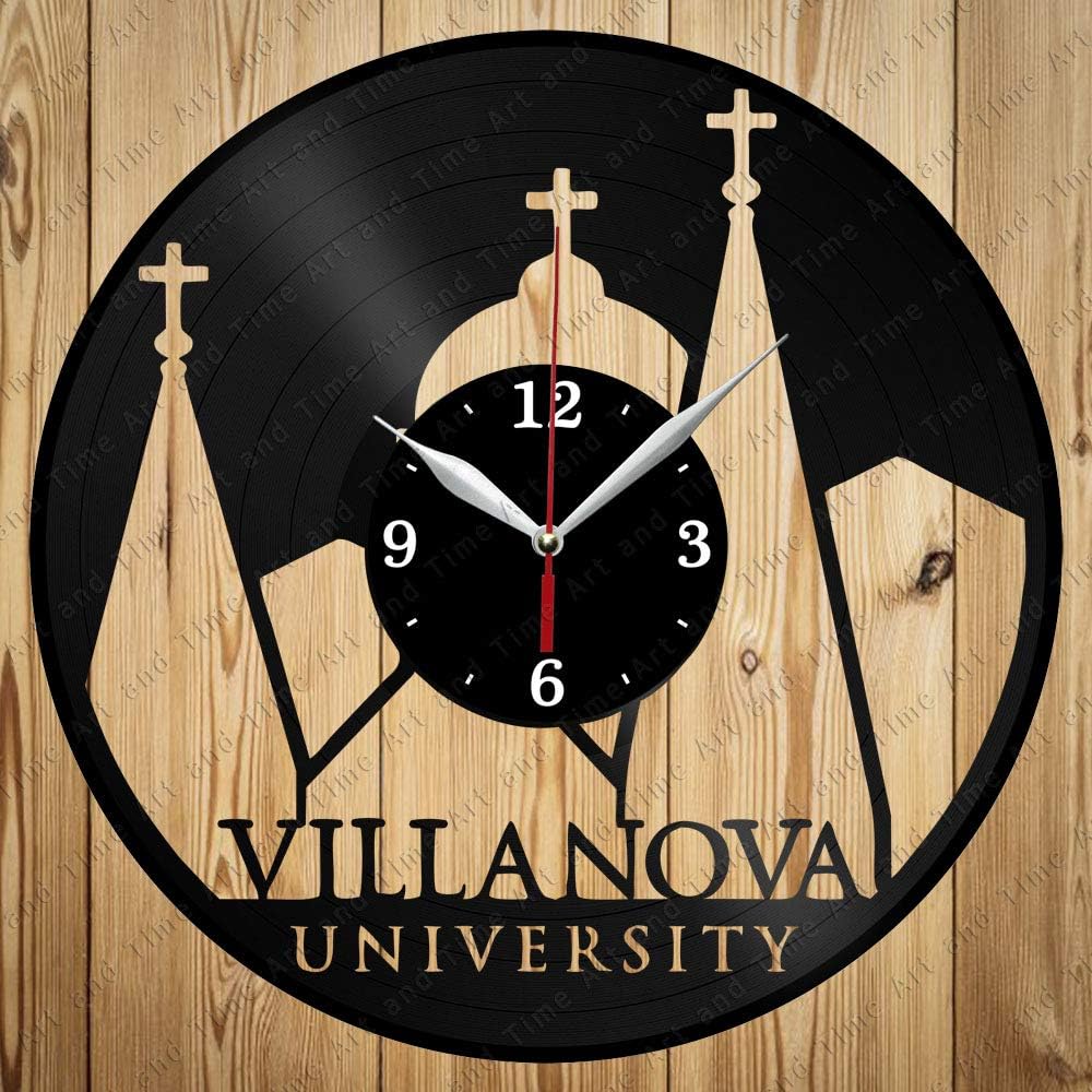 Vinyl Clock Villanova University Art Decor Home Wall Clock Black Original Gift Unique Design