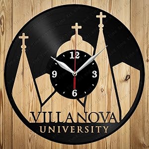 Vinyl Clock Villanova University Art Decor Home Wall Clock Black Original Gift Unique Design