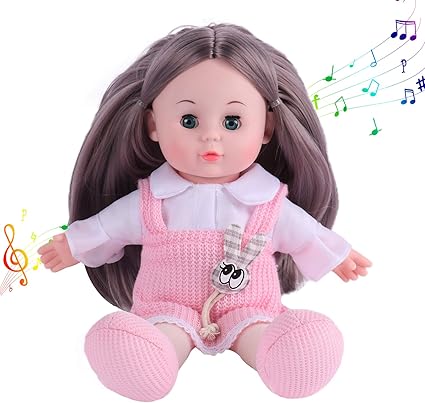 13 inch Soft Baby Doll, Realistic Music 