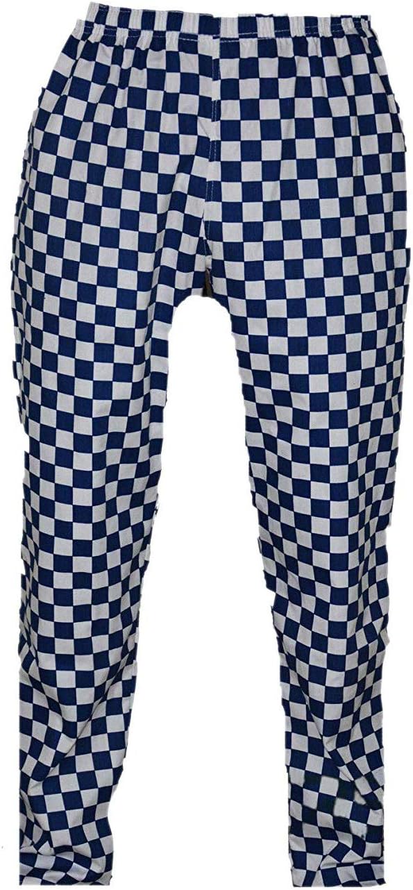 Mcintyre Unisex-Adult Poly Cotton Classic Professional Chef Trouser, Royal/White