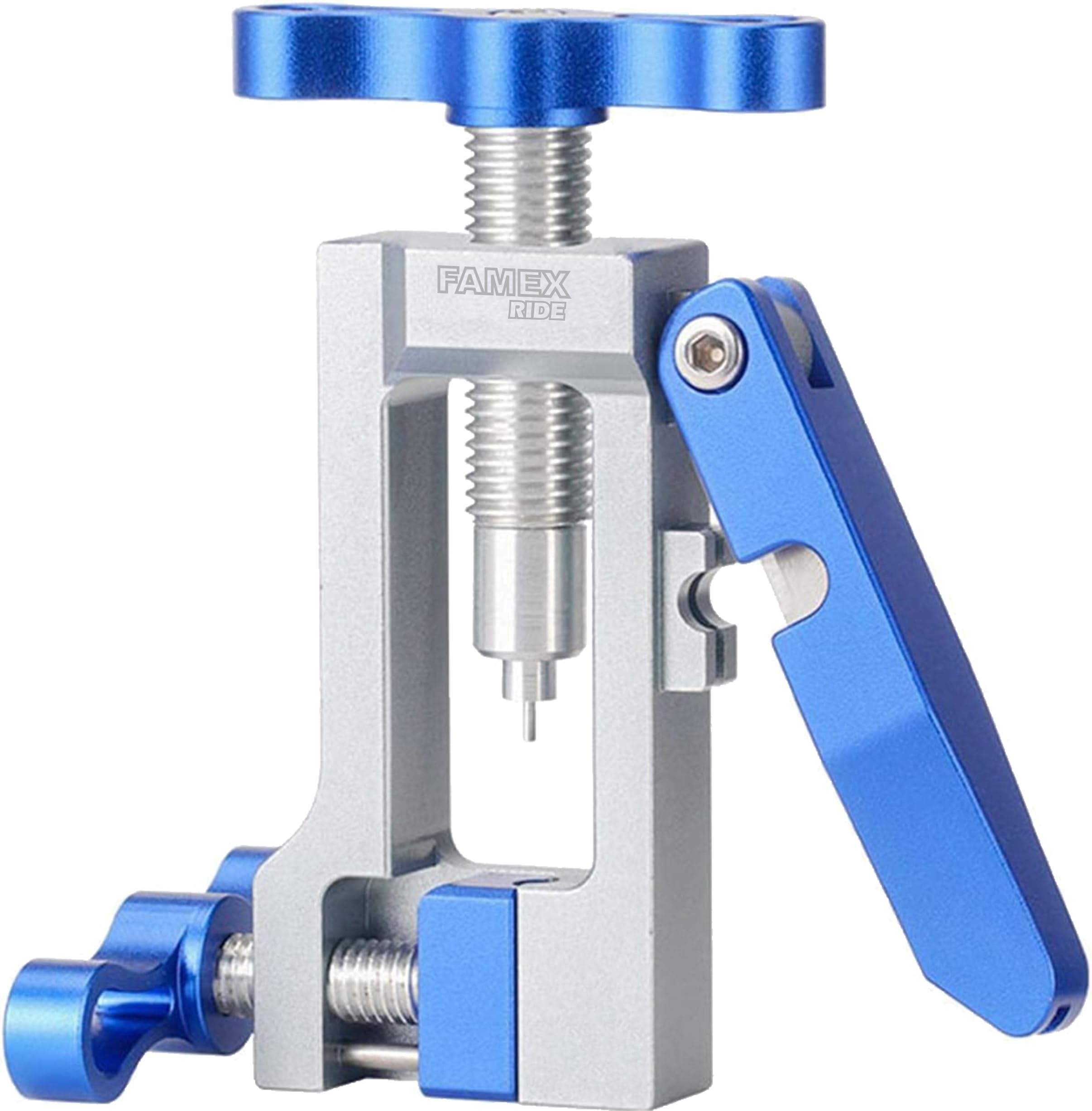 FAMEX RIDE Bike Oil Tube Tool, Oil Tube Pushing Device, Bicycle Oil Needle Insertion Tool, Upgraded Pushing Device Repair T Heads for Bike(Material: Aluminum Alloy)