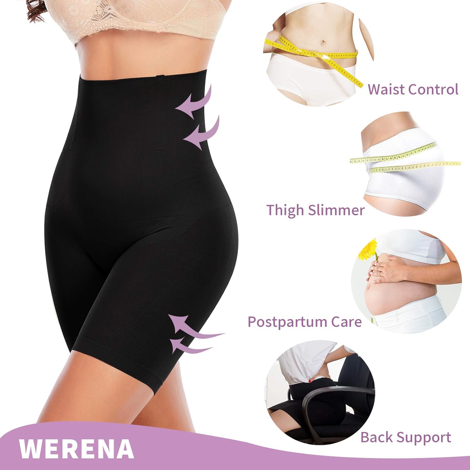 Shapewear Shorts for Women Thigh Slimmer Panties Under Dress Tummy Control Slip Shorts Body Shaper at  Women’s Clothing store