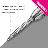 Target Darts Swiss Point 35mm RVE Points 3 Pack Silver view 3