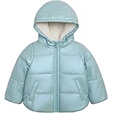 Carter's Baby Girls' Winter Coat Puffer Jacket with Sherpa Lined Hood
