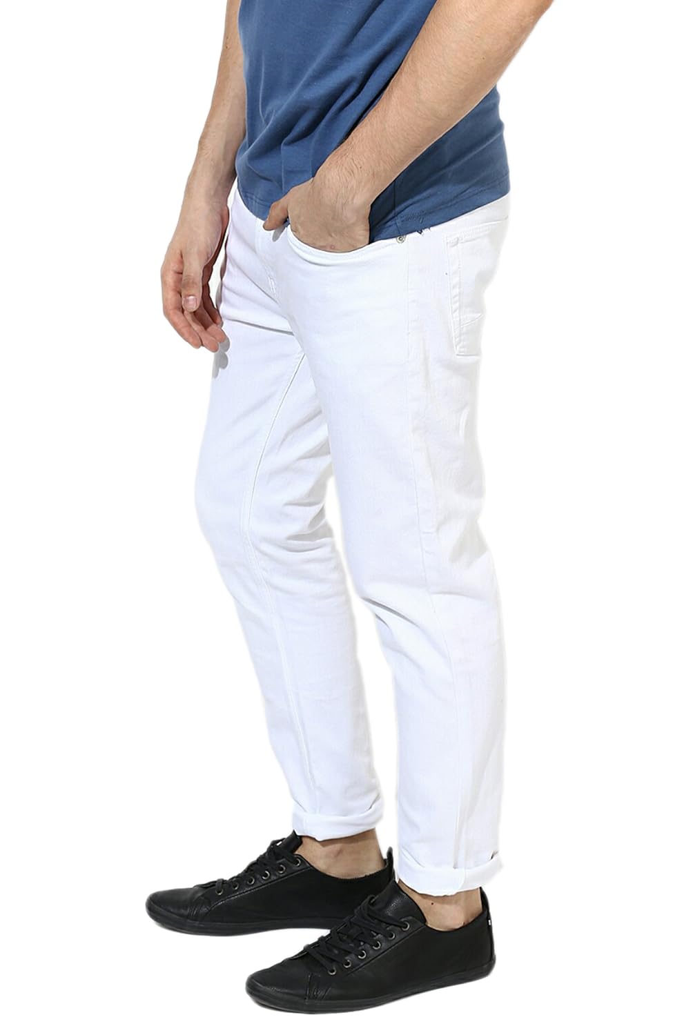lawson copperstone fashionable denim white slim fit jeans for mens