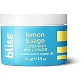 Bliss - Lemon & Sage Satin Skin Body Polish With Shea Butter & Coconut Oil | Smoothing & Balancing Skincare | All Skin Types 