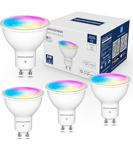 Set de 6 lámparas LED Inteligente | Wifi | Smart | Wifi | Smart GU10 regulables en Kelvin 4,8W