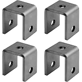 4 PCS Weld on Trailer Leaf Spring Hangers Fits 1-3/4" Springs, 2-1/2" Tall | 9/16" Bolt Hole