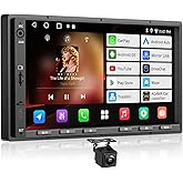 ATOTOLIFE A5L Android 7" Double Din Car Stereo with Backup Camera, Wireless CarPlay&Android Auto, 2+32GB, WiFi/USB/Bluetooth,