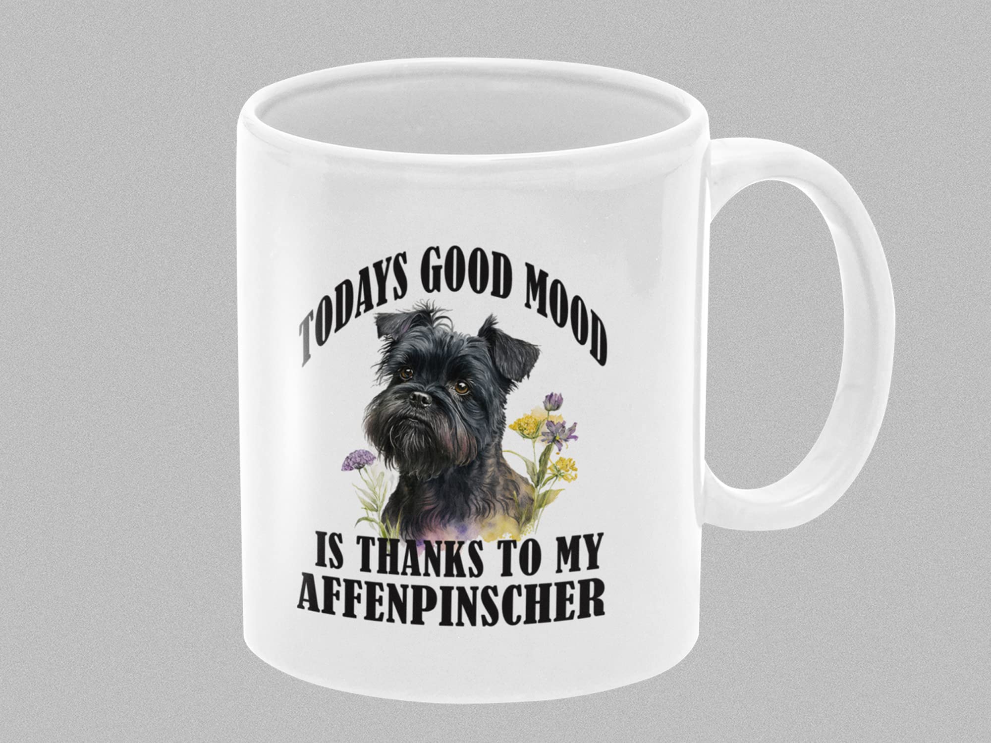Adorable AFFENPISCHER Dog Mug - Funny Quote - 11oz Ceramic - Microwave & Dishwasher Safe