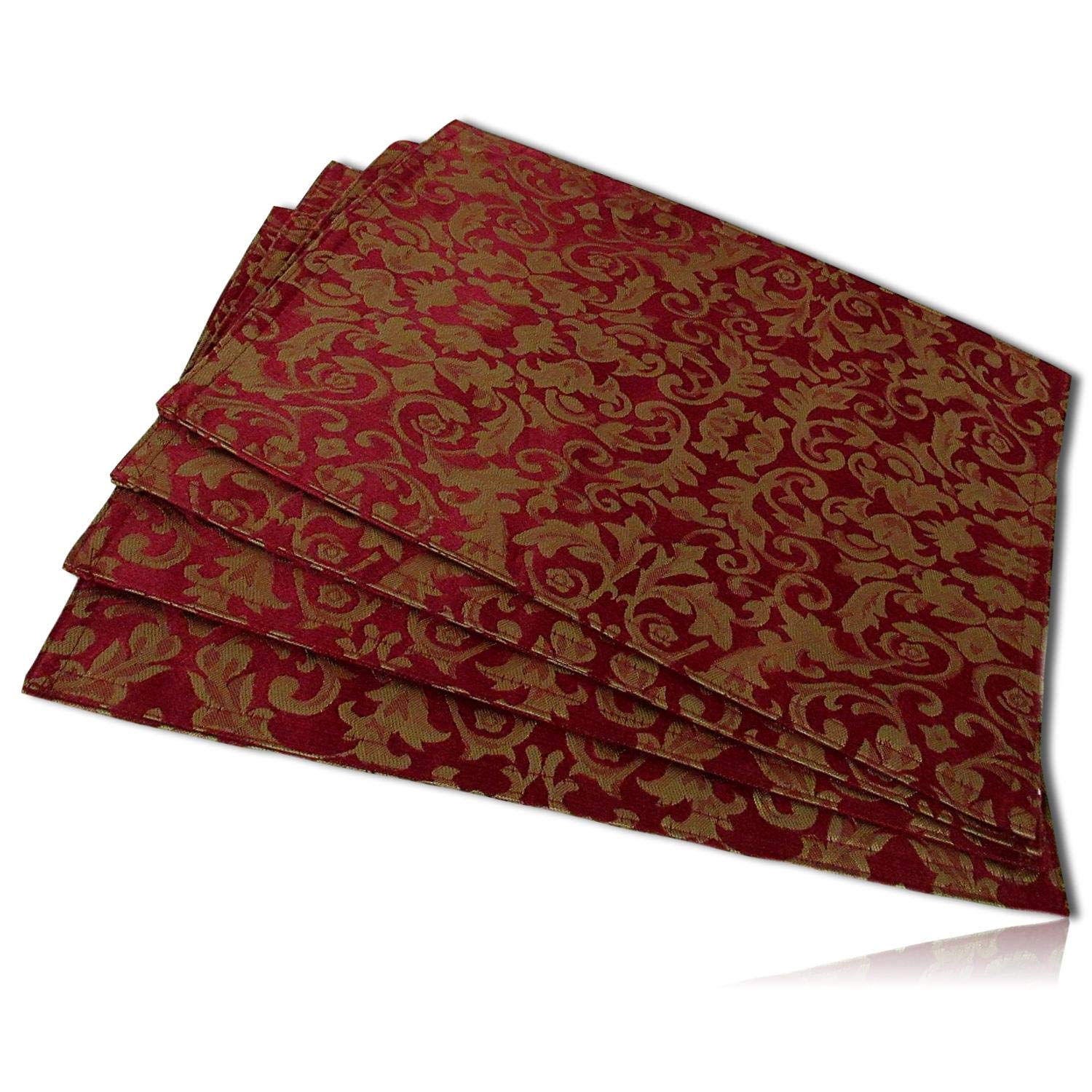 Best burgundy placemats for dining table