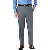 Kenneth Cole REACTION mens Stretch Modern-fit Flat-front dress pants, Dark Grey, 38W x 30L US