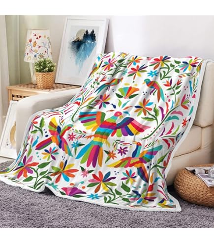 MEXICAN CLASSIC BLANKET ブランケット Original 1930s Aztec Mayan Woven Mexican Blanket Multicolor