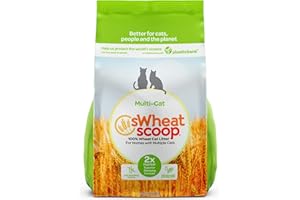 sWheat Scoop Wheat-Based Natural Cat Litter, Multi-Cat, 36 Pound Bag