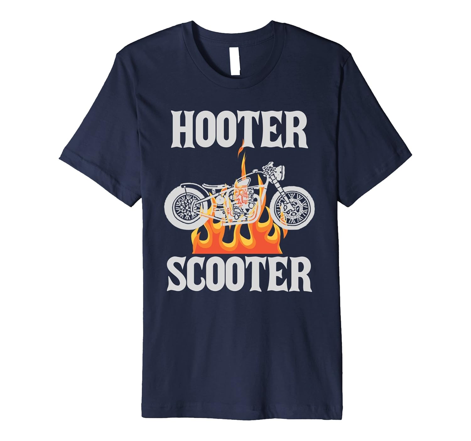 Hooter Scooter Biker Motorcycle Rider Dad Christmas Shirt-ANZ