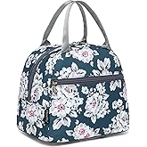 FlowFly Insulated Lunch Cooler Bag - Tote Bag Organizer for Women/Men, Plum