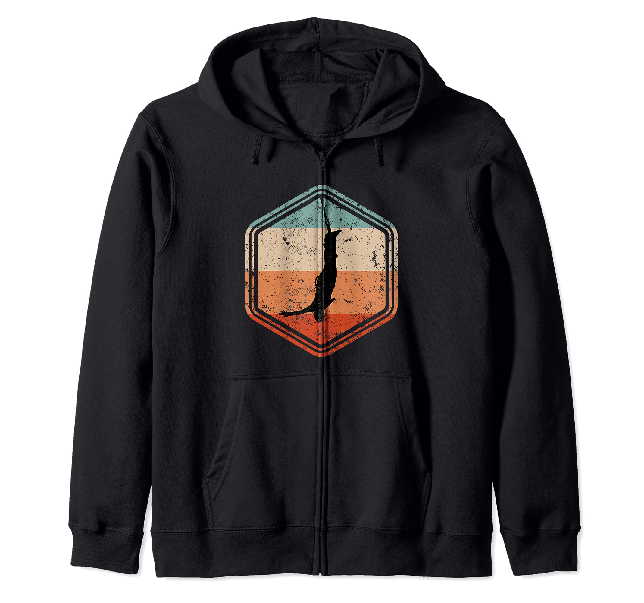 Retro Bungee Jumping Extreme Sports Bungee Jumper Zip Hoodie