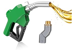 Automatic Fuel Nozzle, Aluminum Alloy Nozzle Max Flow Rate 30 GPM, 19/16" (OD=30mm) Spout Car Fuel Filling Nozzle Used for Di