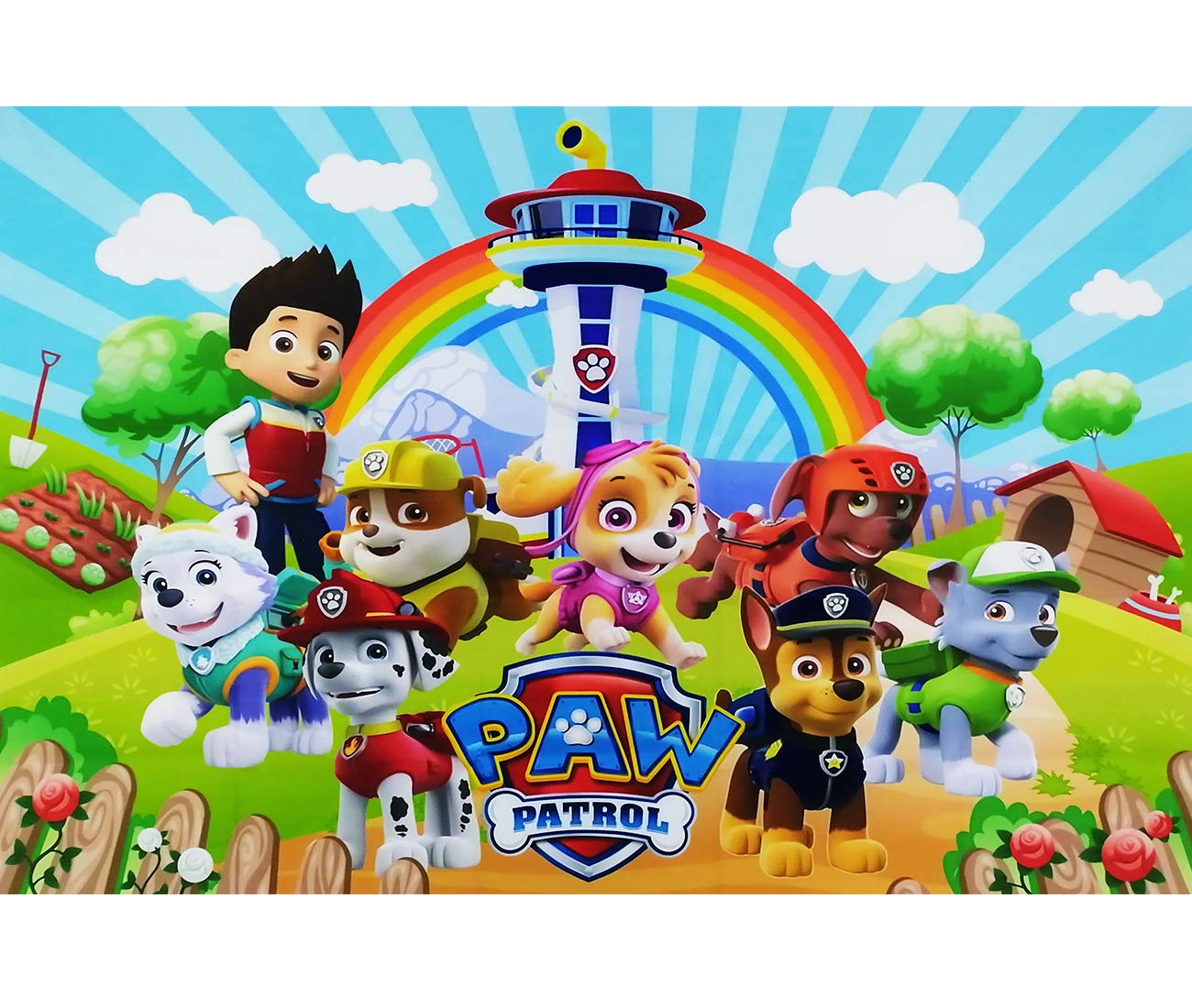 Buy Paw Patrol Photography Backdrops 5X3FT Children Birthday Party