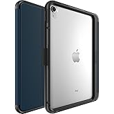 OtterBox SYMMETRY FOLIO SERIES case for iPad (A16) & iPad 10th Gen - COASTAL EVENING (Clear/Black/Blue) Ultra-sleek design, Multiple Viewing Positions, Magnetic Sleep/Wake Cover (Non-Retail Packaging)
