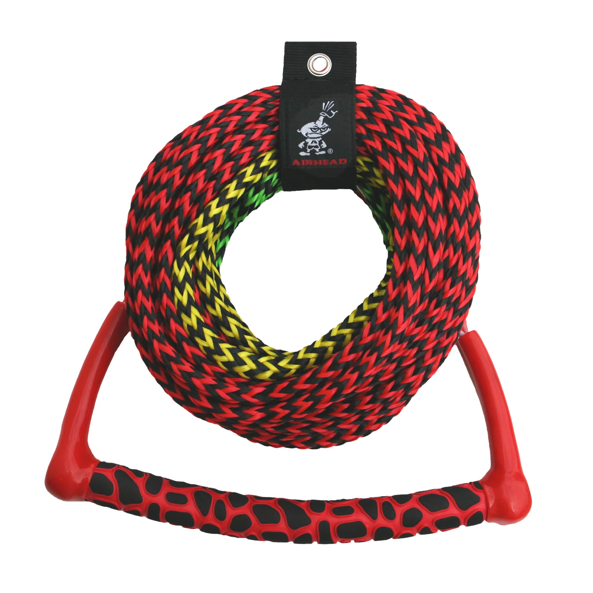 Airhead Kwik Tek AHSR-3, 3-Section Water Ski Rope with Radius Handle and EVA Grip