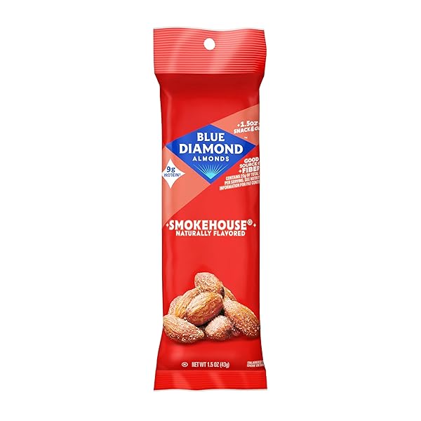 BLUE DIAMOND ALMONDS, SMOKEHOUSE FLAVORED SNACK NUTS, SINGLE...