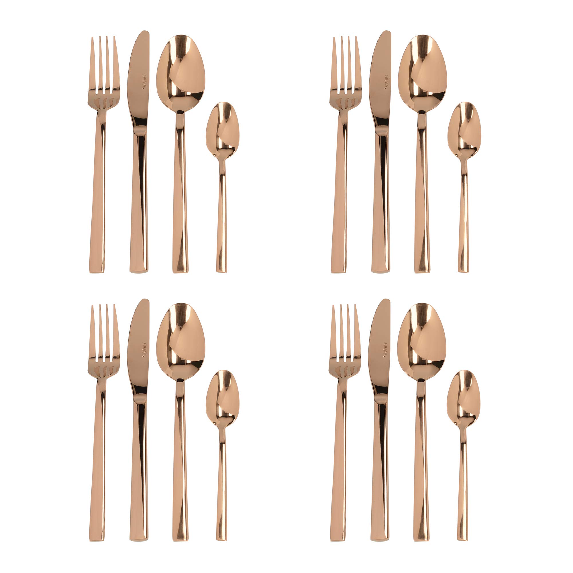 Mikasa Copper 16 Piece Cutlery Set, Boxed