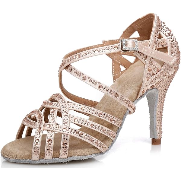 Amazon.com | Easy Street Womens Flattery Rhinestone Evening Pumps - Gold -  Size 6.5 2E