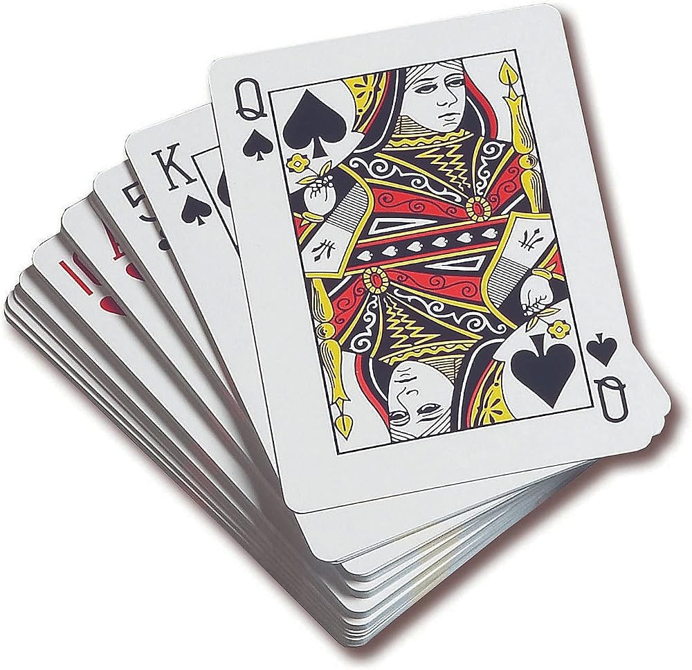 JKG Standard Playing Deck of Cards Plastic Coated 52 + 2 Jokers