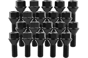 REEAUTO Set of 20, 36136781151 Wheel Lug Bolts 14mm x 1.25 Studs Compatible with F30 F35 F10 F25 X3 E70 X5