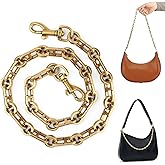 Sopoloray 26 Inch Purse Chain Strap,Antique Gold Handbag Chain Shoulder Strap Replacement,Chunky Metal Handle for Crossbody Bag Conversion