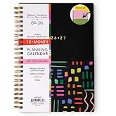 Blue Sky 2026-2027 Weekly &amp; Monthly Academic Planner, 5"x8", Rainbow City | 15-Month, April 2026 - June 2027, Flexible Cover With Zip Pouch, Wirebound, Tabs, Storage Pocket, Academic Year, Brook Gossen