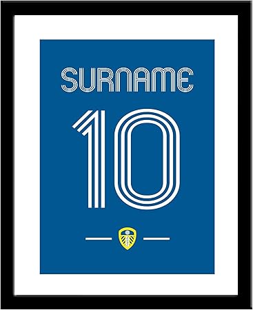 leeds united framed shirts