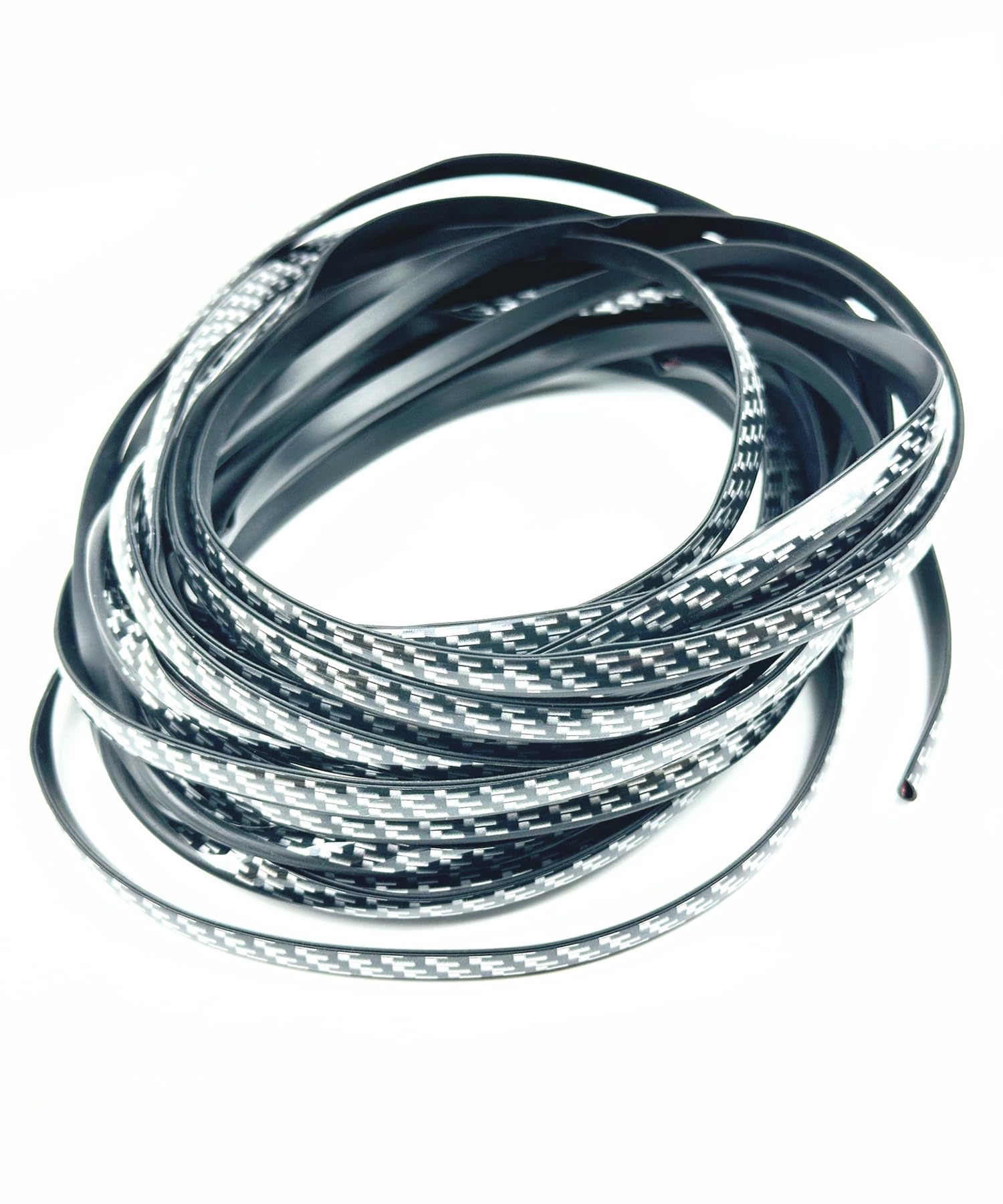 HTharros ドアモール メッキ 風 ドアエッジモール 幅6mm 長さ10m 車用 プロテクター カーボン調 U型 着脱簡単 キズ防止 衝撃緩和 CB商品画像