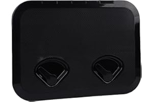 Jelquix Marine Deck Access Hatch, 17.3 X 12.4in Boat Deck Hatch, 180 Degree Vertical Horizontal Opening, Non Slip with Weathe