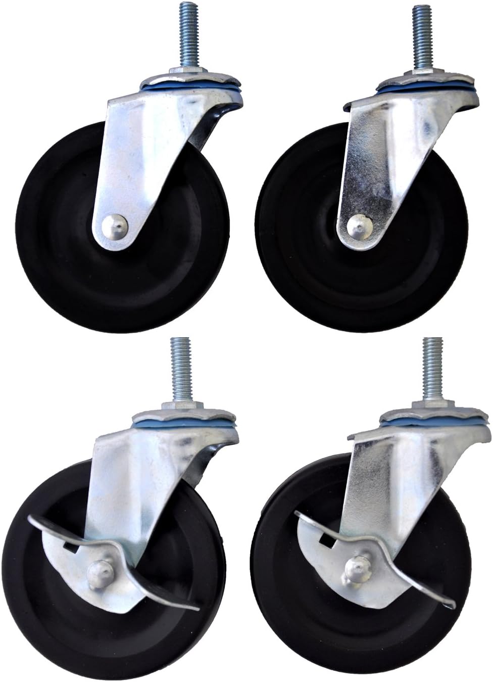 TRINITY 4" x 1" Caster Wheels Kit for Wire Shelving Amazon.ca Tools