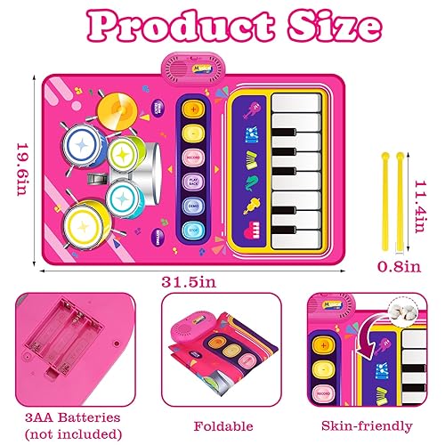 Toys for Year Old Girl Gifts: Baby Piano Mat Toddler Toys Age